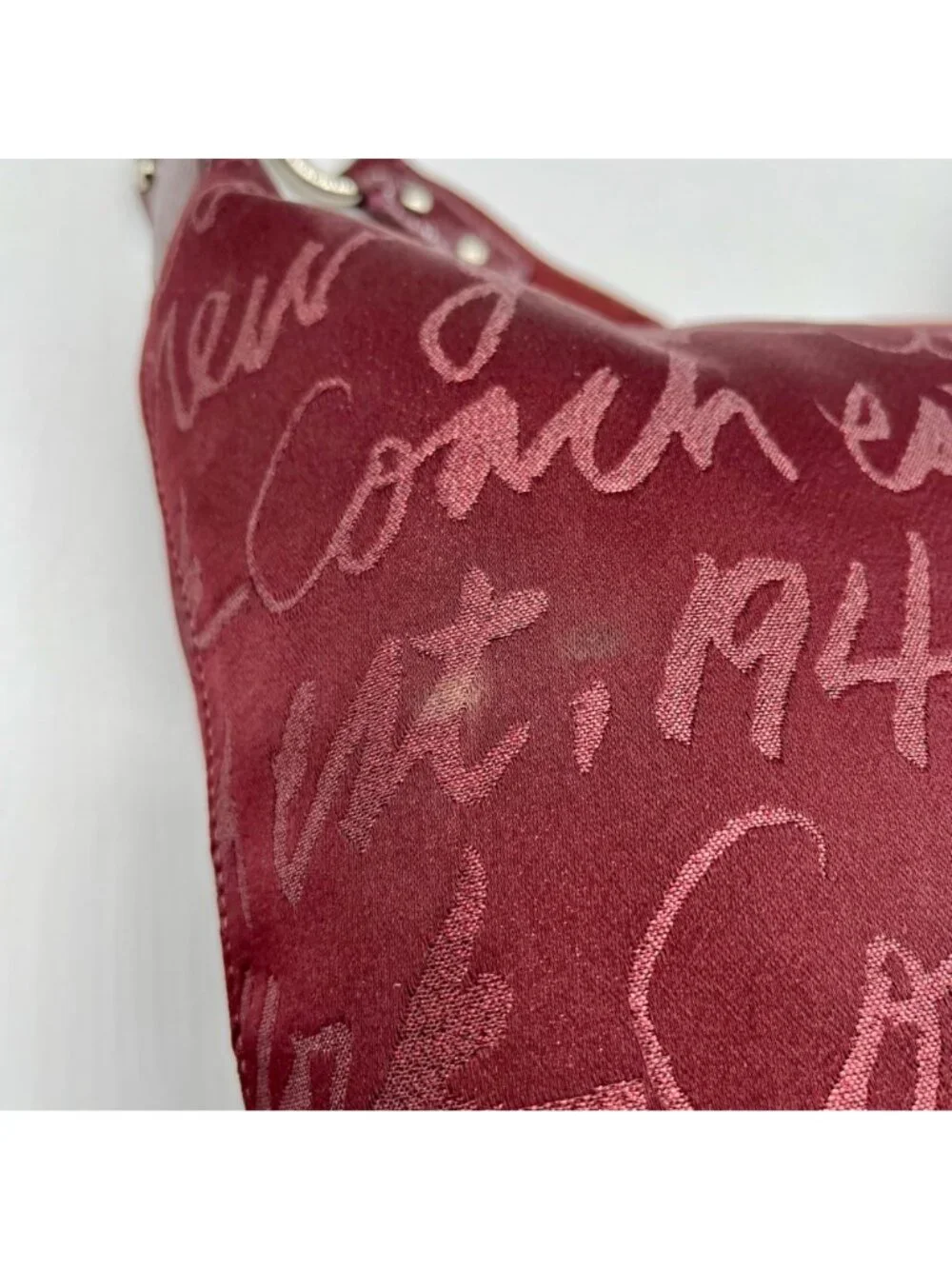 Coach Purple Poppy Lurex Signature F17472 Hobo Bag - Picture 10 of 14